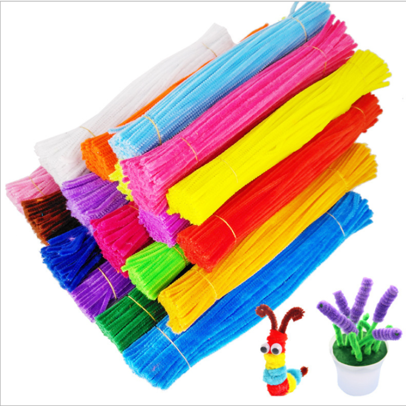 Tinsel pipe cleaner craft stems