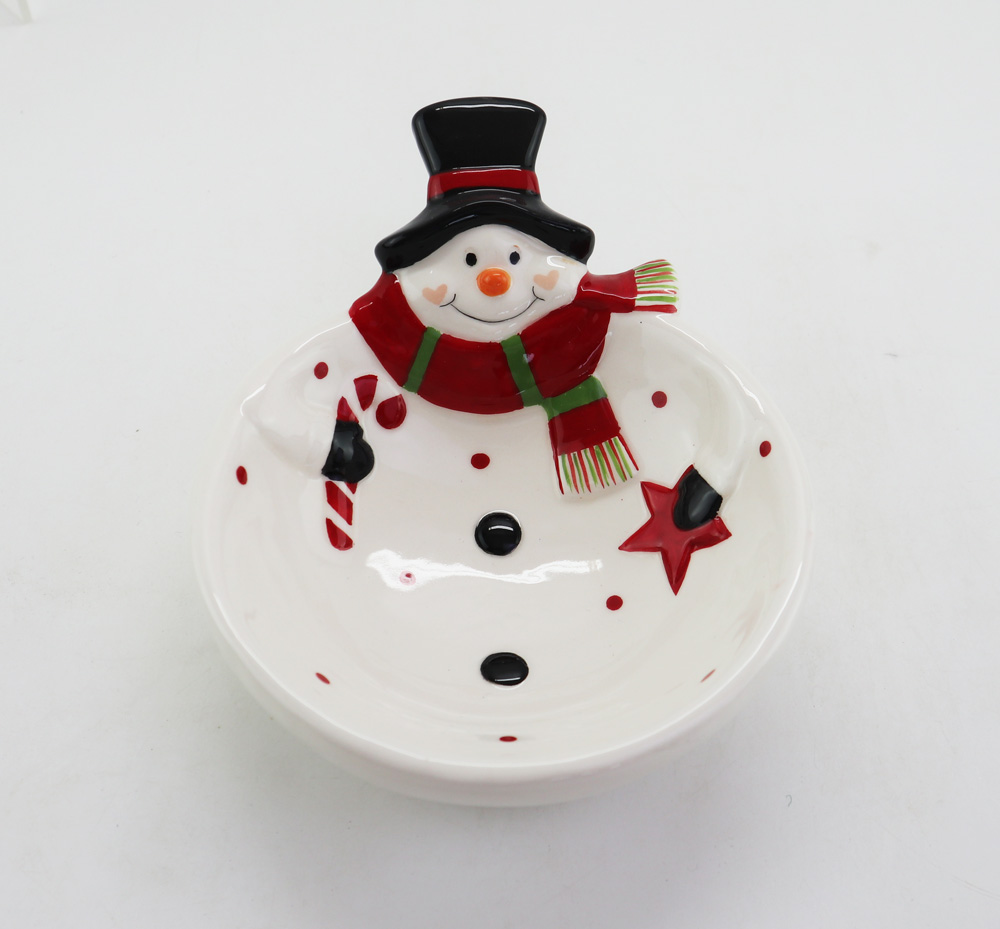 Ceramic christmas sugar bowl chocolate bowl candy bowl