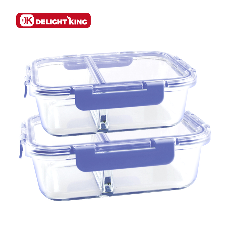 Glass food container