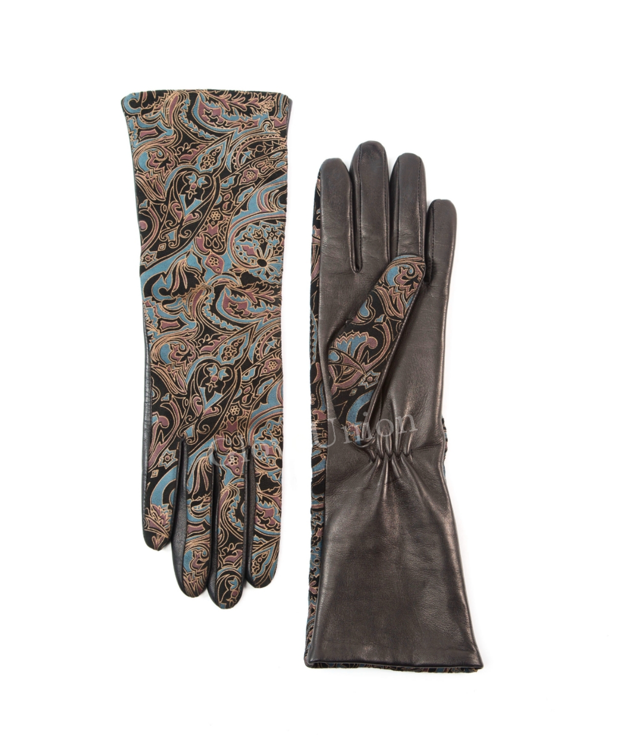 Ladies' printed leather glove