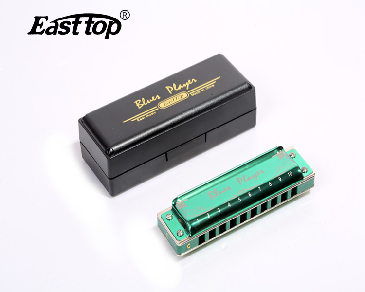 EASTTOP blues harp diatonic 10 hole blues professional harmonica