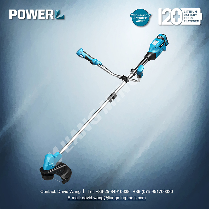 18V brushless lithium battery cordless brush cutter & grass trimmer