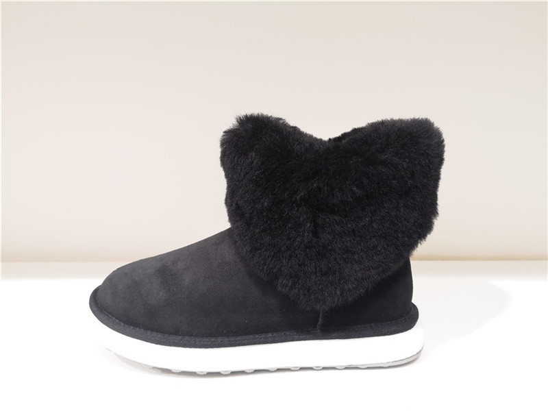 Fashion Sheepskin/Fake fur Snow Boot Winter shoes Water-Resistant