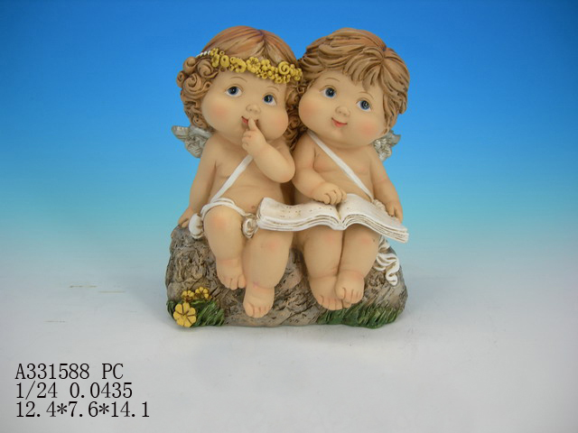 6“ Angel Reading Book Pc