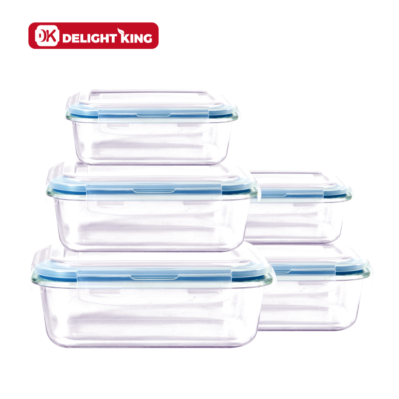 Borosilicate Glass Airtight Food Container With Vent Glass Bento Lunch Box