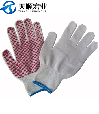 PVC dotted gloves