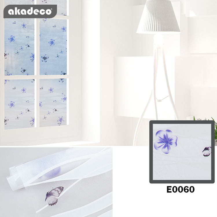 PVC window flower self adhesive film