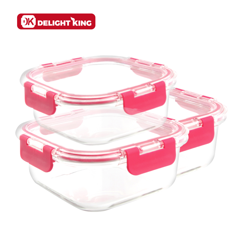 Glass food container