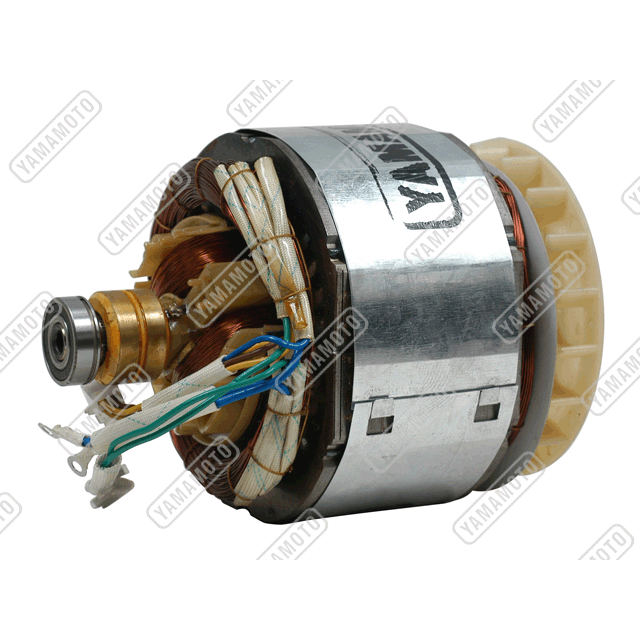 YAMAMOTO_EC2500_Stator Rotor Assy. W/Carbon Brush_Copper,1.85Kg/160X85MM