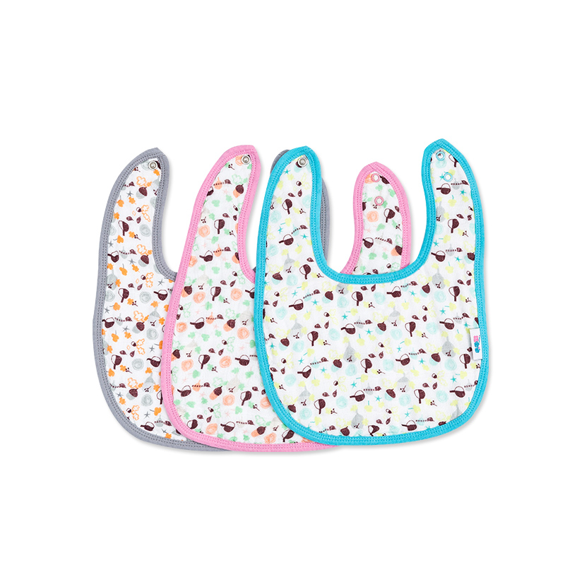 organic cotton muslin Baby Bibs