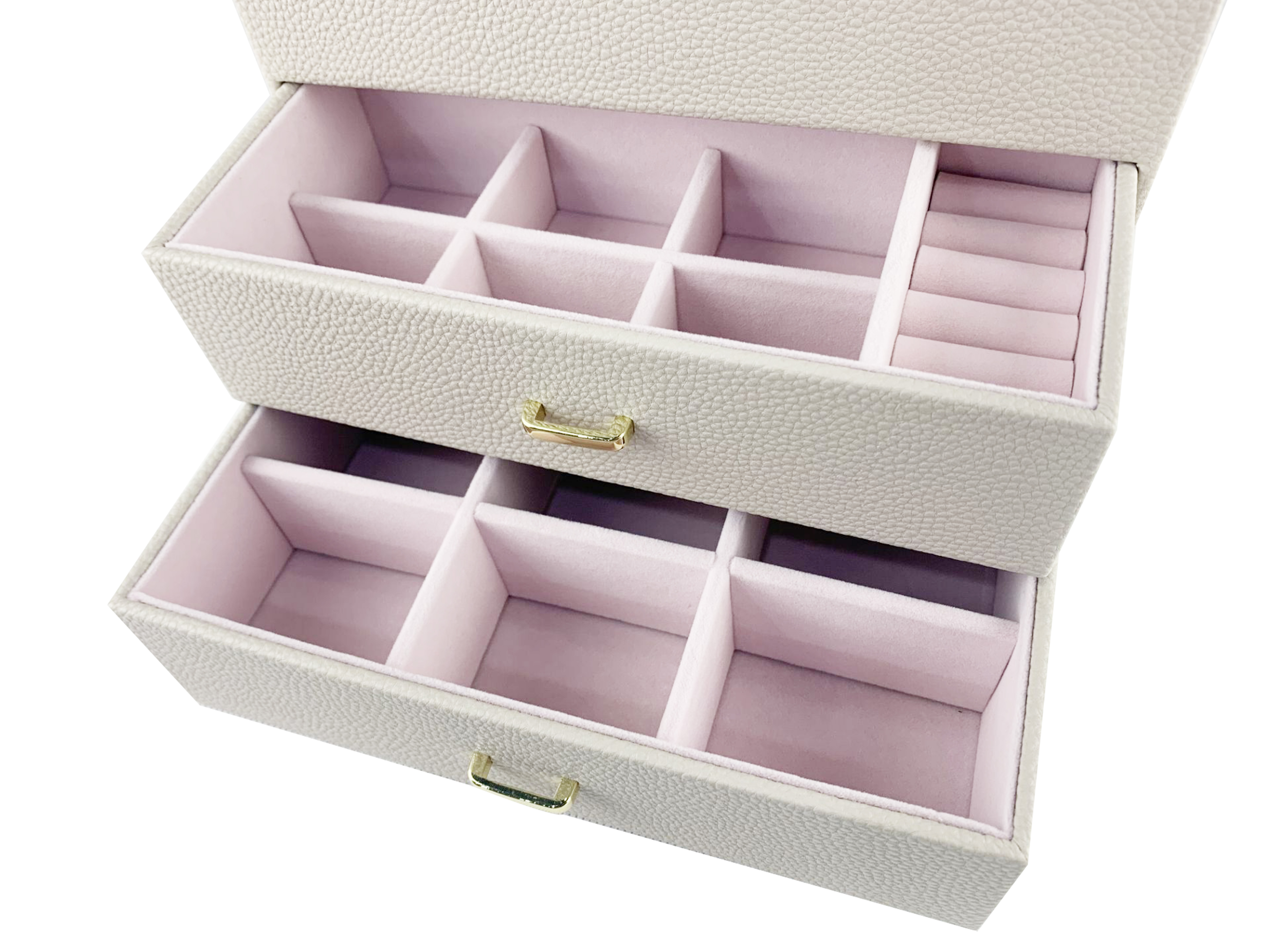 Jewelry Box Necklace Ring Storage Organizer Pu Leather Large Jewel Gift Case