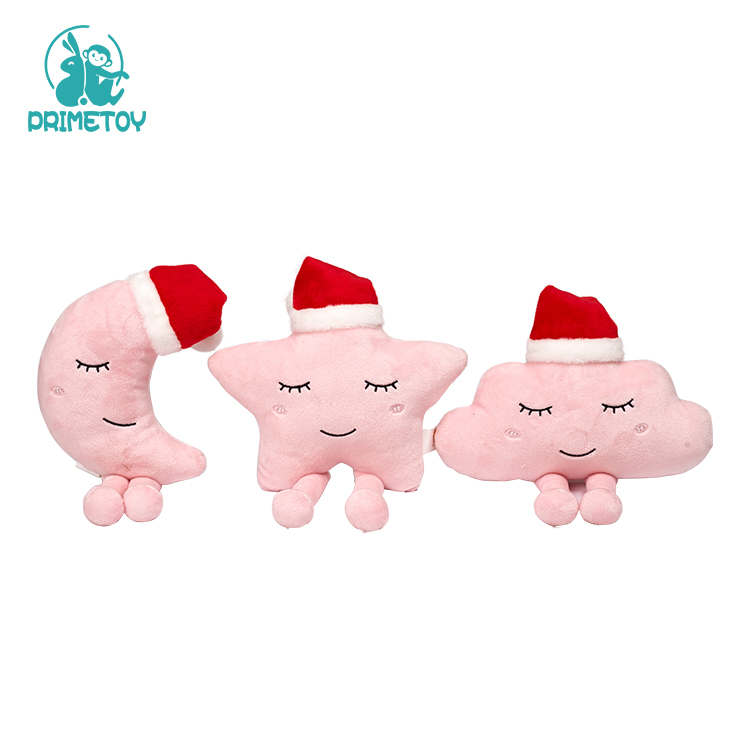 Custom Soft White Cloud Star Moon Plush Toys Baby Pillow Toys Appease