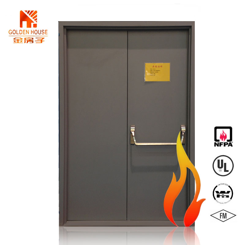 FM, WH, UL fire rated unequal steel door