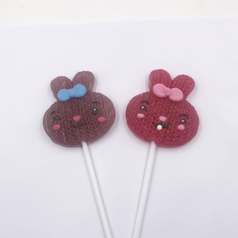 Knitted lollipop candy