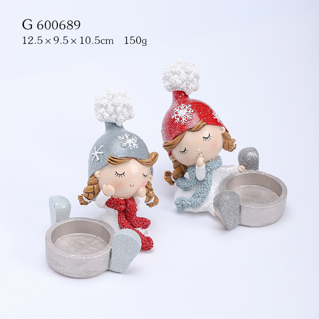 2A resin girls twins Tlight holder