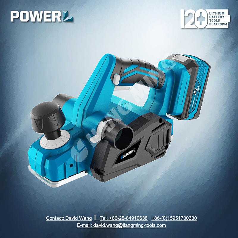 18V lithium battery cordless planer