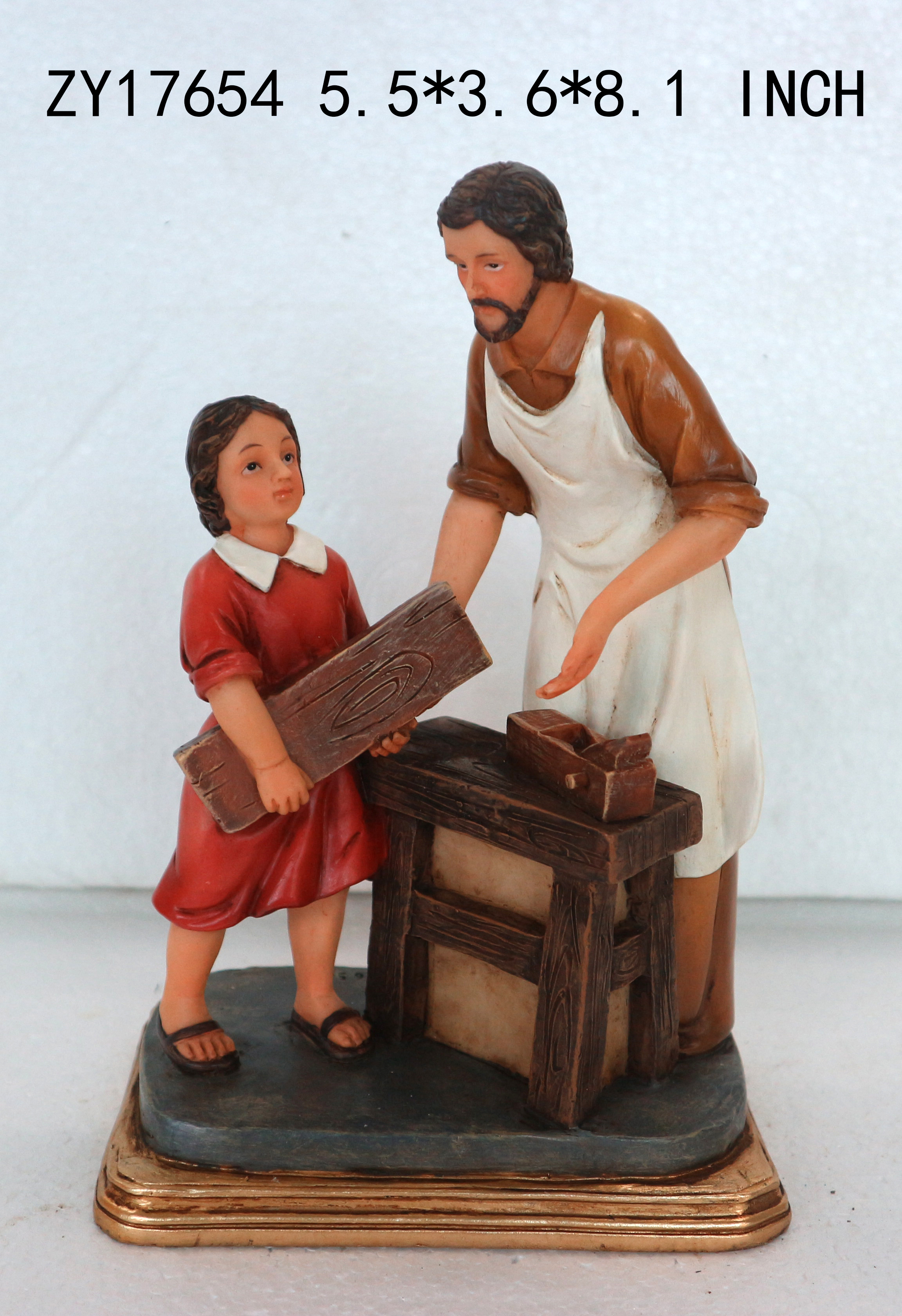 Carpenter and child