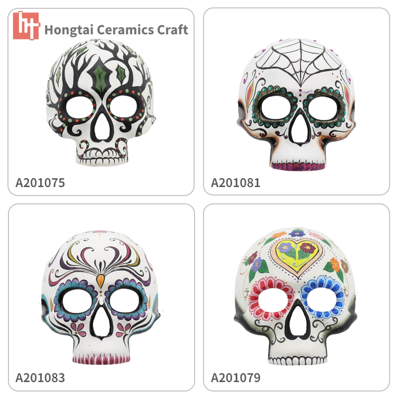 Day of the Dead Mask with Flower DOD Skull mask 1075-1079-1081-1083