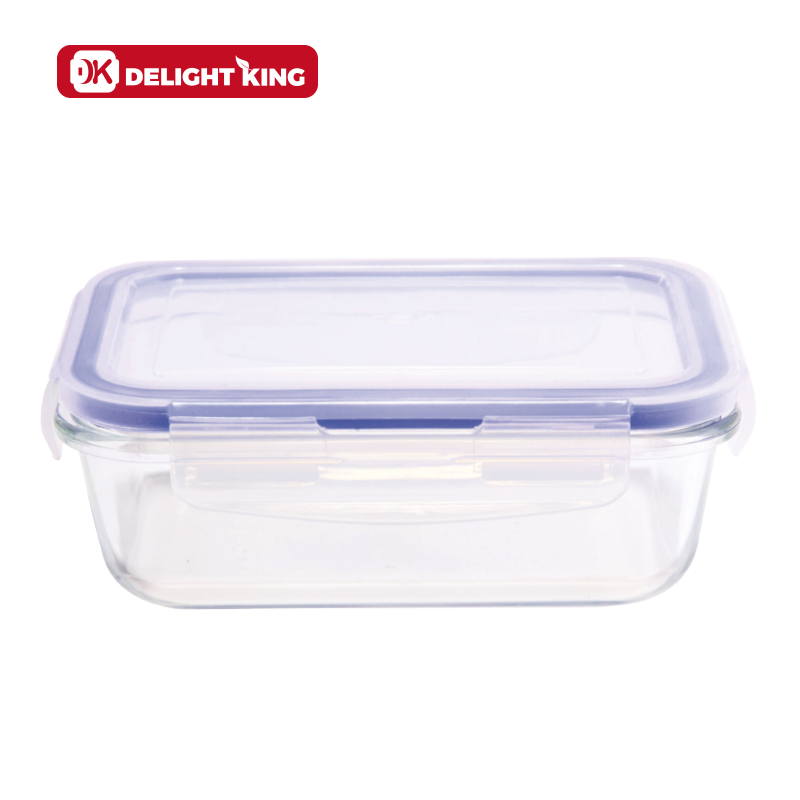 Glass food container