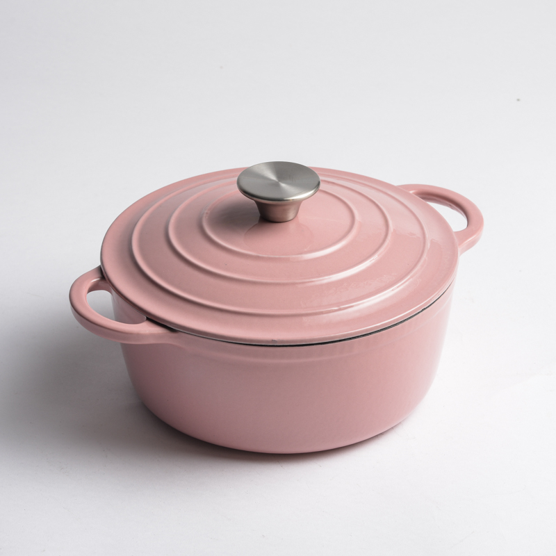 Enamel cast iron casserole