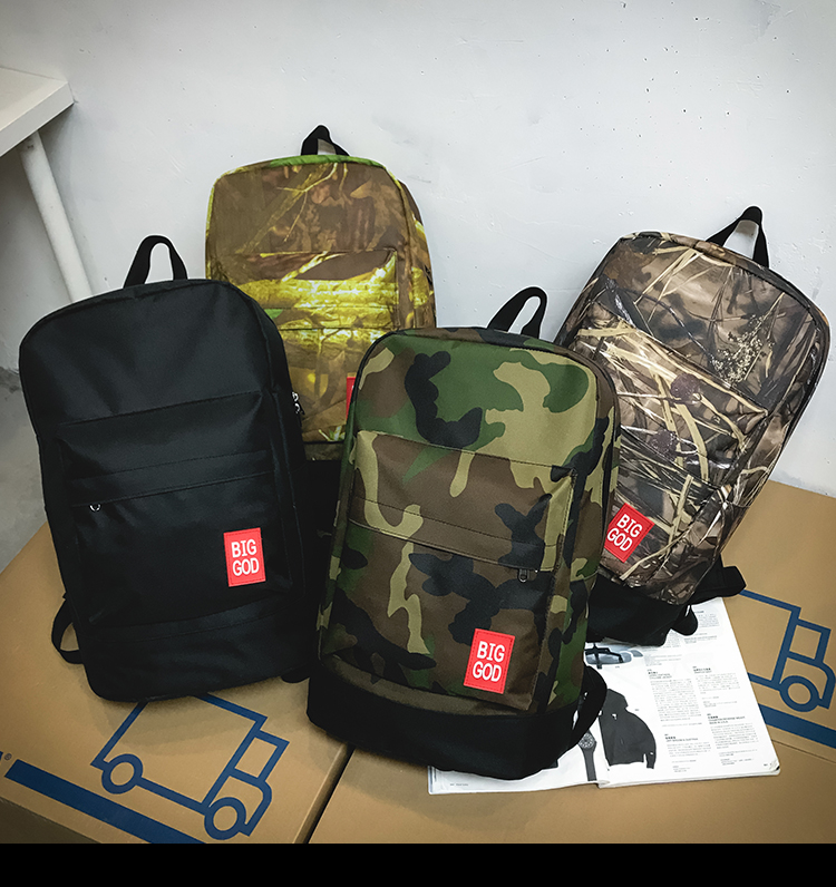 Fashion Trendy Camouflage Convenient Daily Leisure Men Women Backpack School Bag Backpack