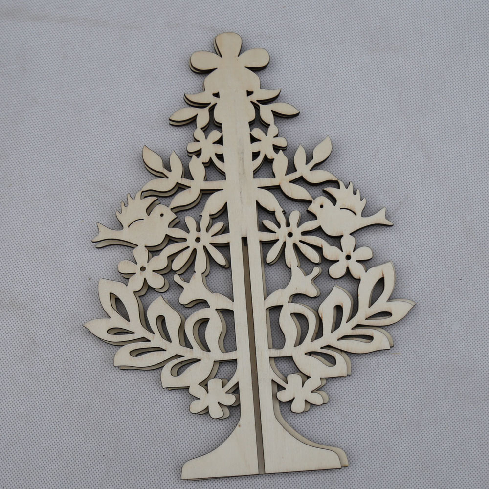 Wooden Chirstmas Decor Hanging Decor Wooden Christmas Storage )Crate Box Christmas Tree