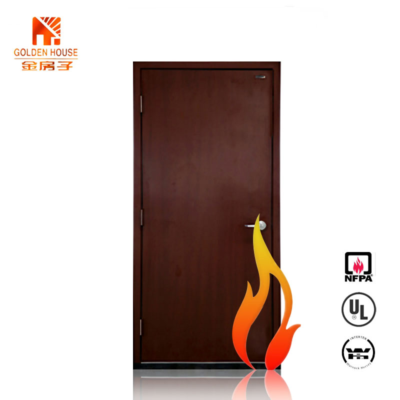 UL WHI certificates commercial hotel wood fire rated door