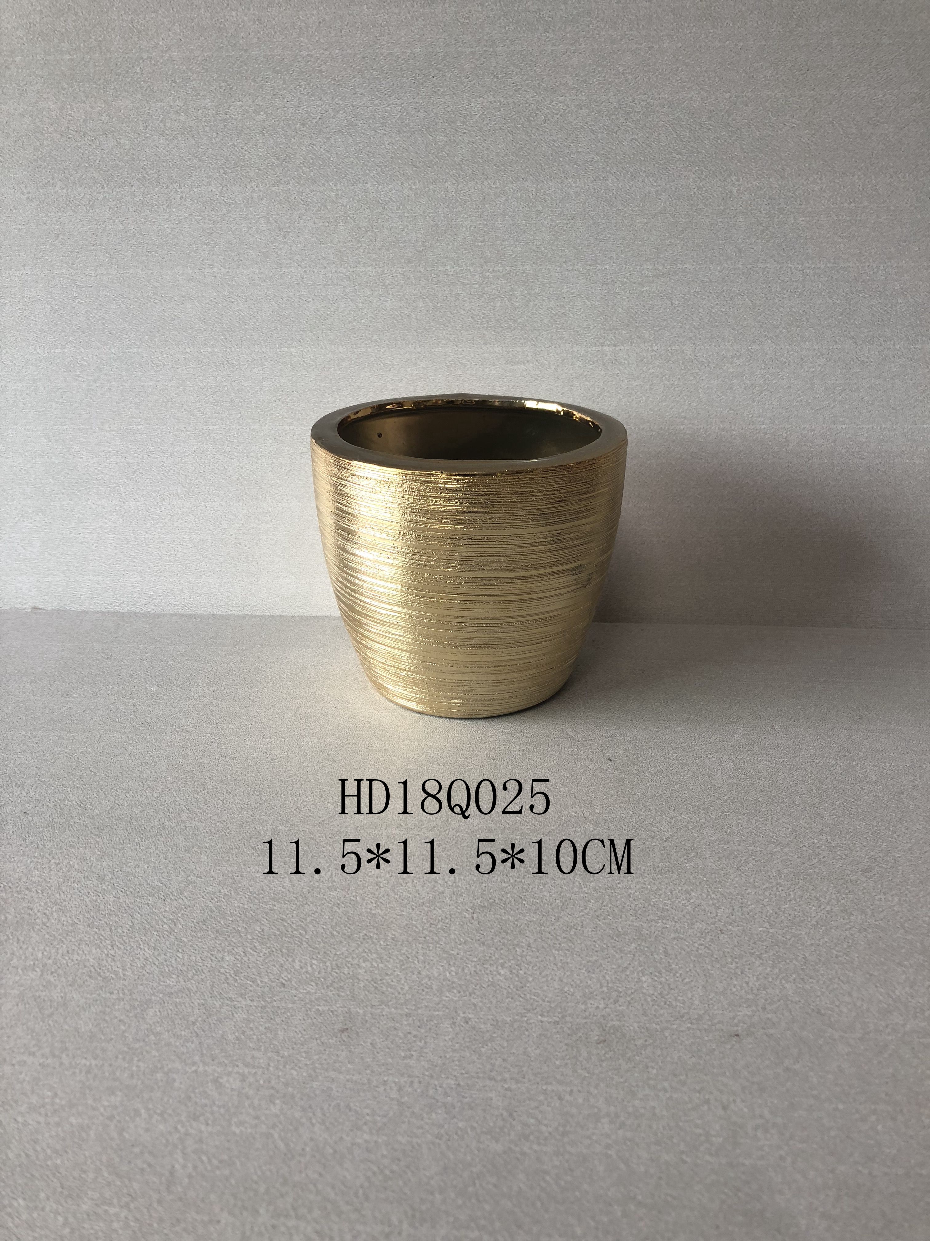 garden gold-plated and silver-plated ceramic plant pot