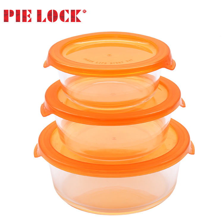 Glass food container / glass storage box / lunch box with BPA FREE lid
