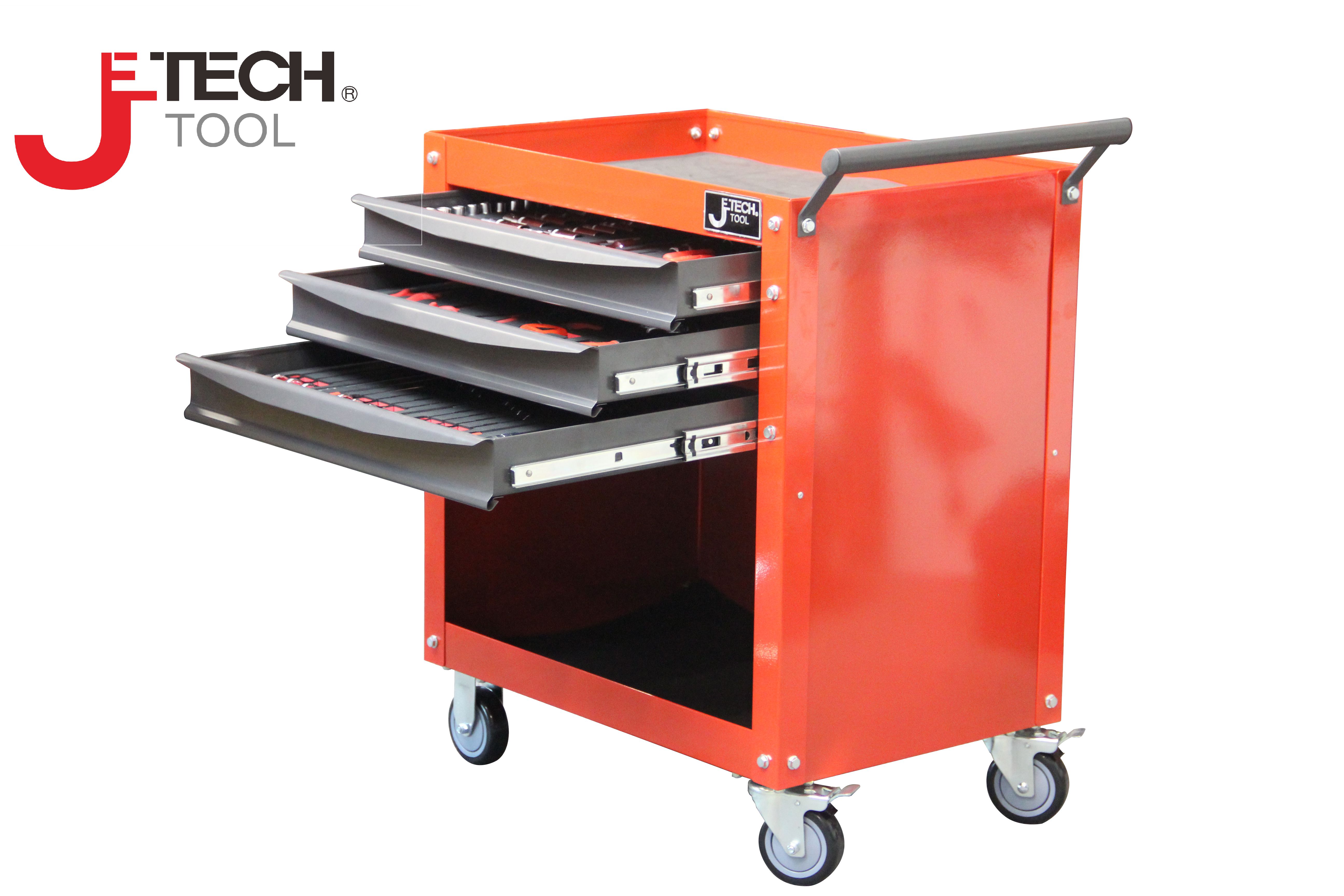 167pcs Tool Set In 3-Drawer Trolley
