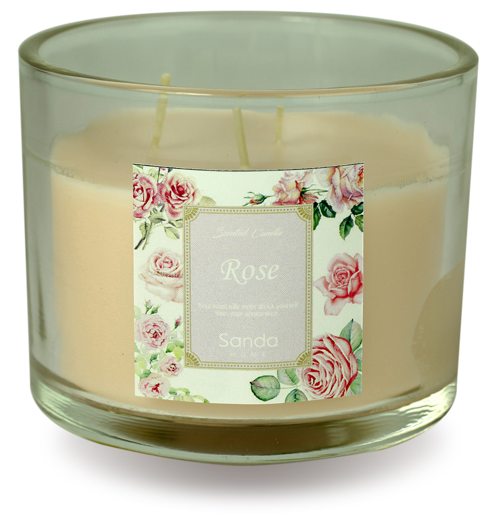 scented glass candle