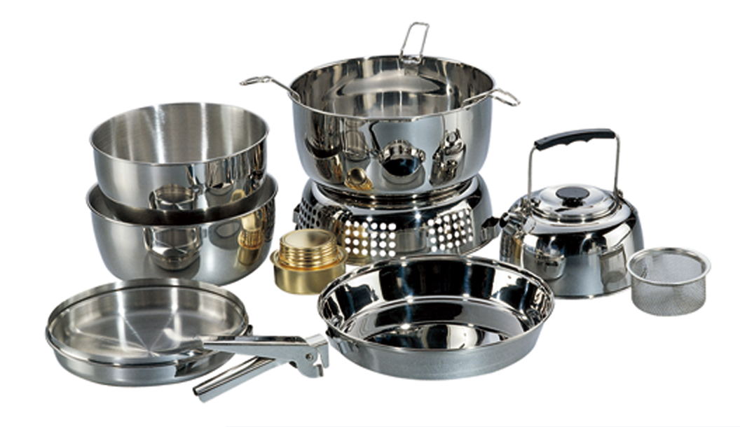 S/Steel Camping Cook Set 10PCS