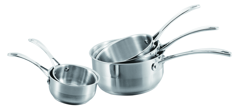 5 pieces sauce pan, high quality Stainless Steel Kithchenware sauce pan, Capsuled bottom cheapest kitchenware cookware sets