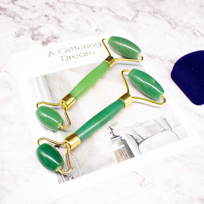 2020 new product Rose Quartz Guasha and Jade Roller with Box