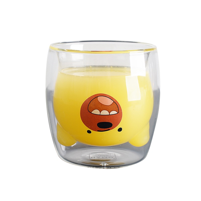 Double cartoon shaped glass