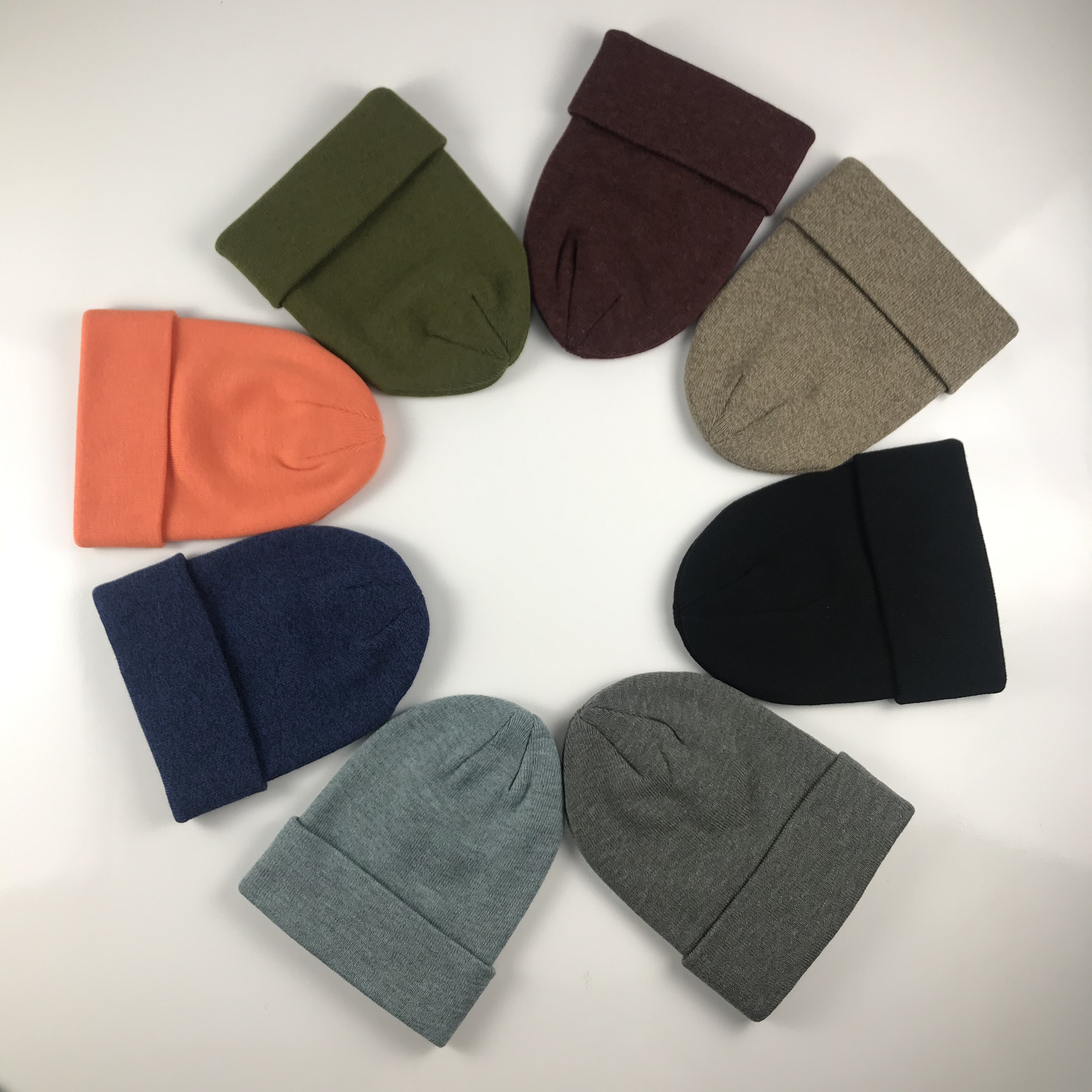 knitted beanie with customize label