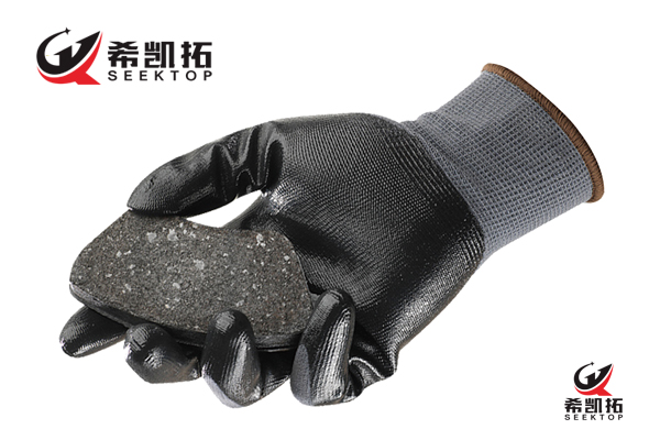 13g Black Polyester Shell Pu Coated