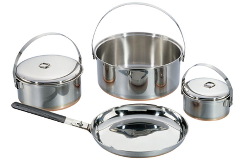 S/Steel 8PCS Camping Cook Set