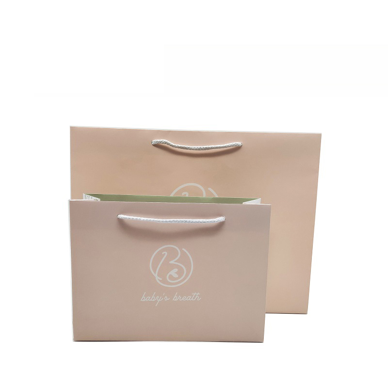 Beautiful simple design paper bags,custom printed paper bags