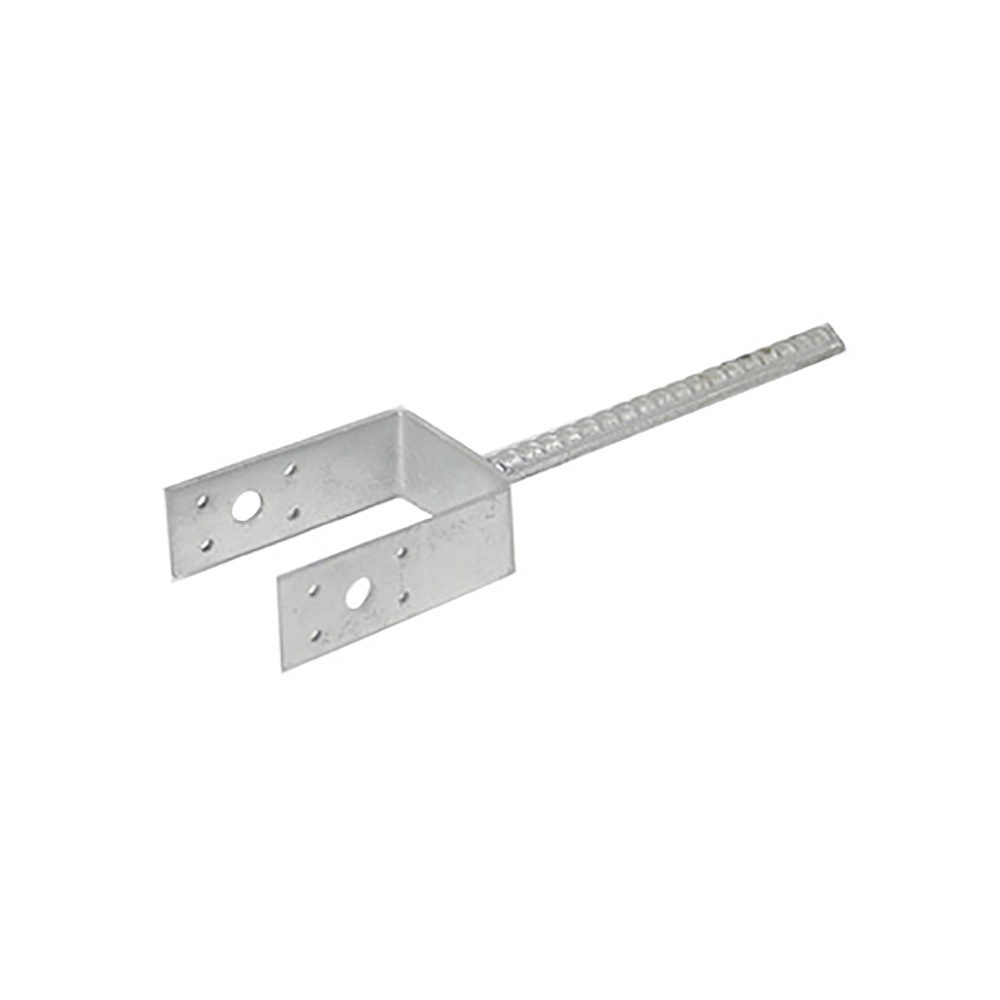 IRON CRAFT NO DIG CE approved hot dipped galvanized fence post support concrete U form support wood connector pole anchor