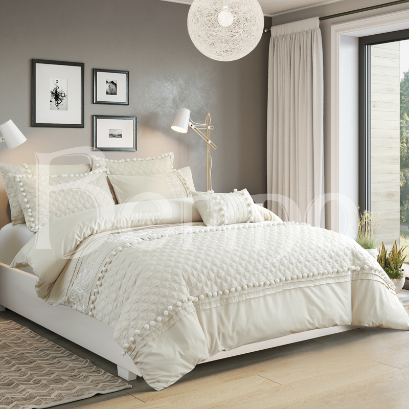 Cotton Embroidery Comforter Set