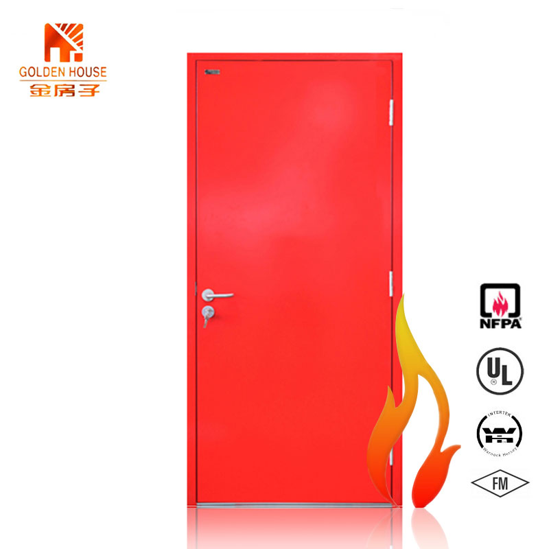 Single swing openings 3070 galvanized steel fire rated door