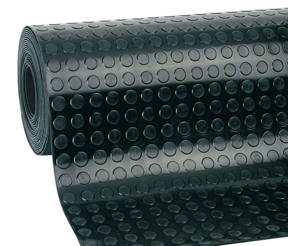 Great Quality Coin Pattern/Round Button/Circular Studded Rubber Mat