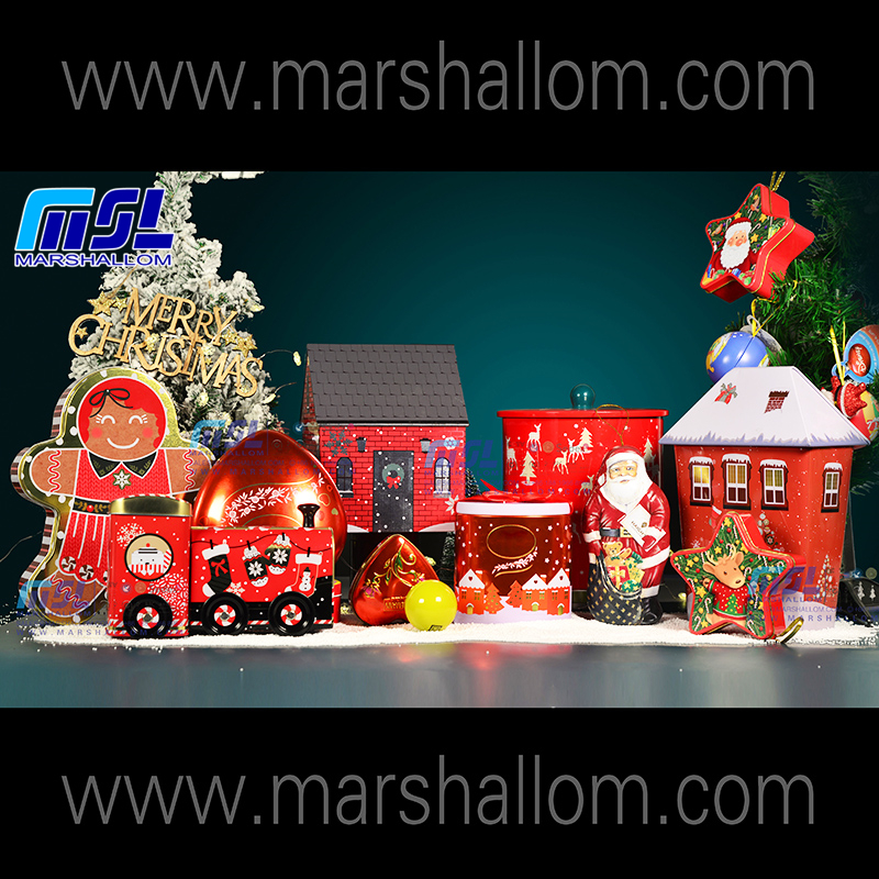 Tin box Christmas tin tinbox metal tin metal can tin
