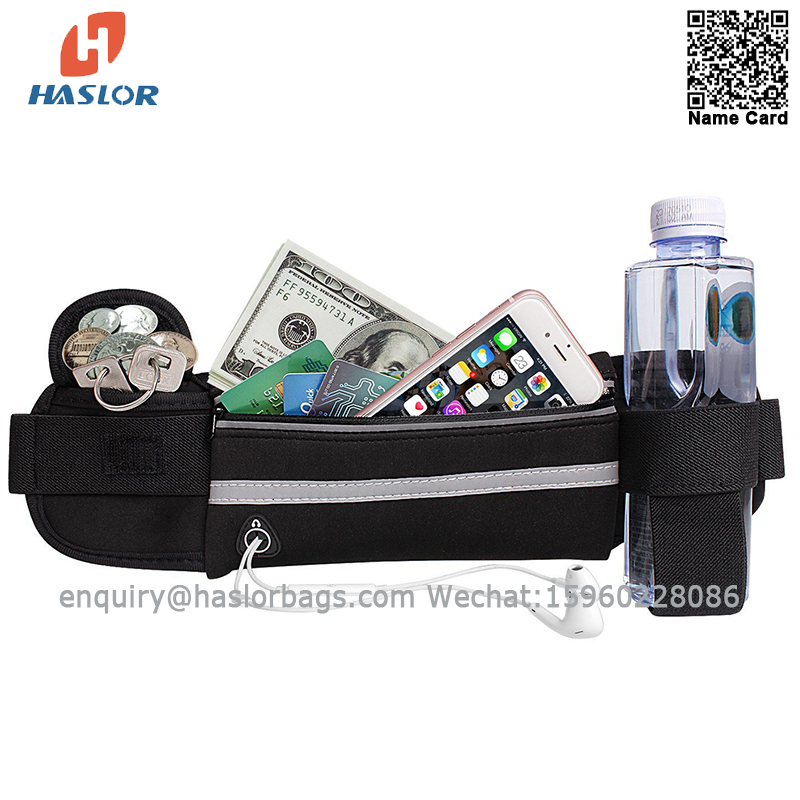 0162#haslor outdoor sports fanny pack,running bag ,anti-theft waist bag pocket