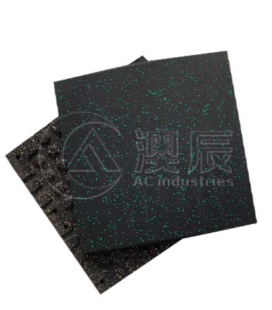 Speckled Gym Rubber Tile