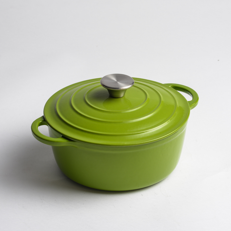 Enamel cast iron casserole