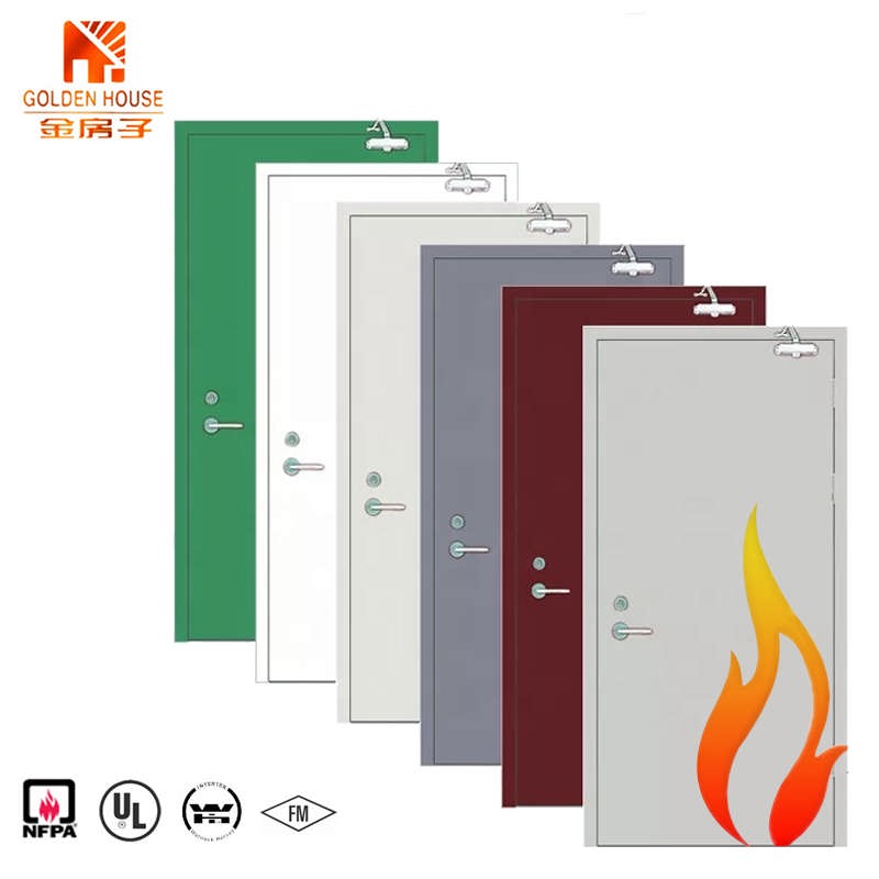 Emergency exit fire rated emergency steel fire door steel door frame fire rated door