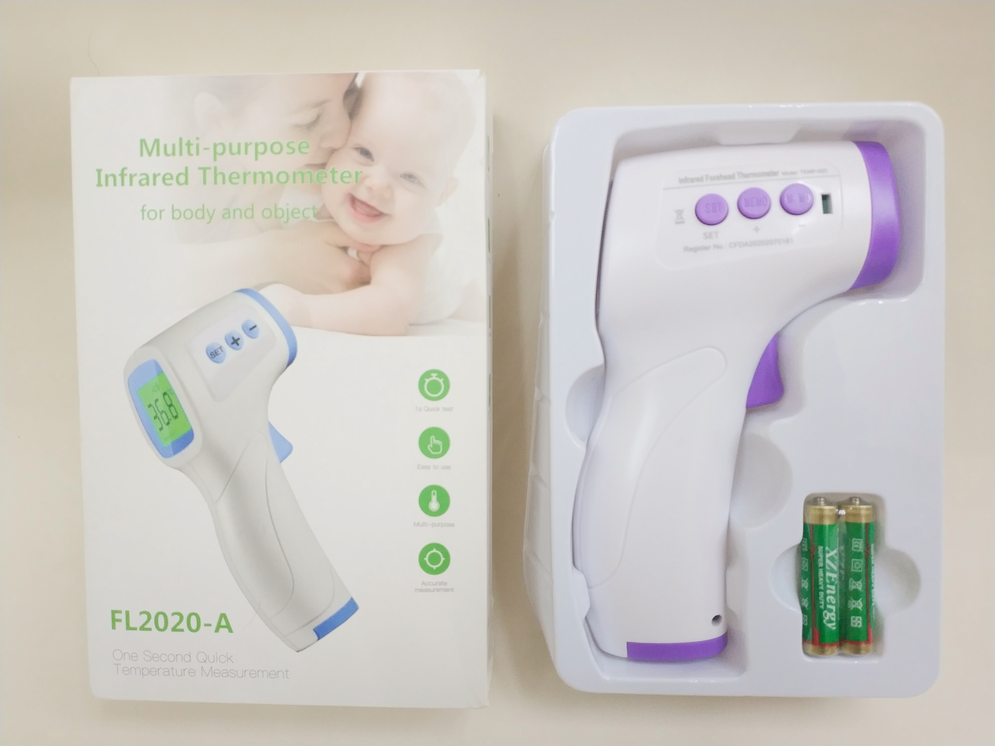 Forehead thermometer