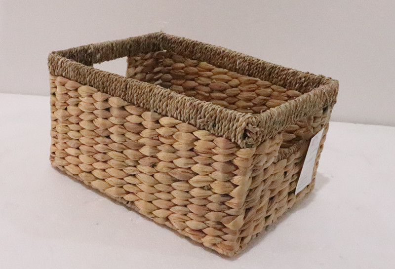 Water Hyacinth basket with seagrass